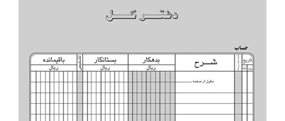 هر انچه که باید در مورد دفتر کل در حسابداری بدانید | انواع دفاتر کل در ...